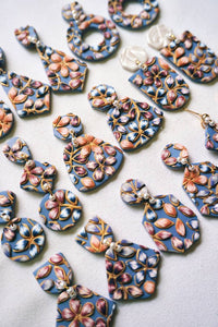 Batik - Handmade Polymer Clay Earrings