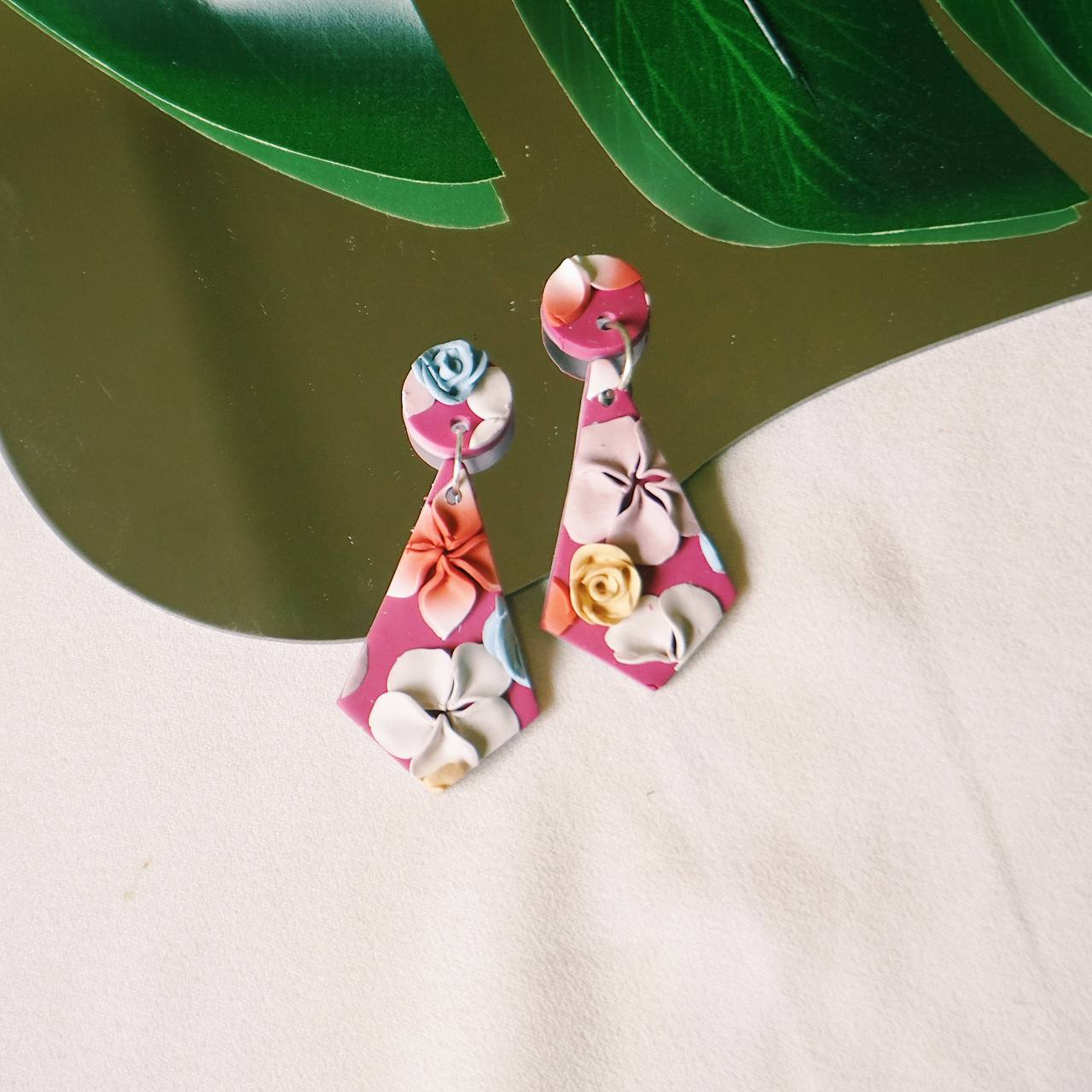 Fleur Garden - Handmade Polymer Clay Earrings