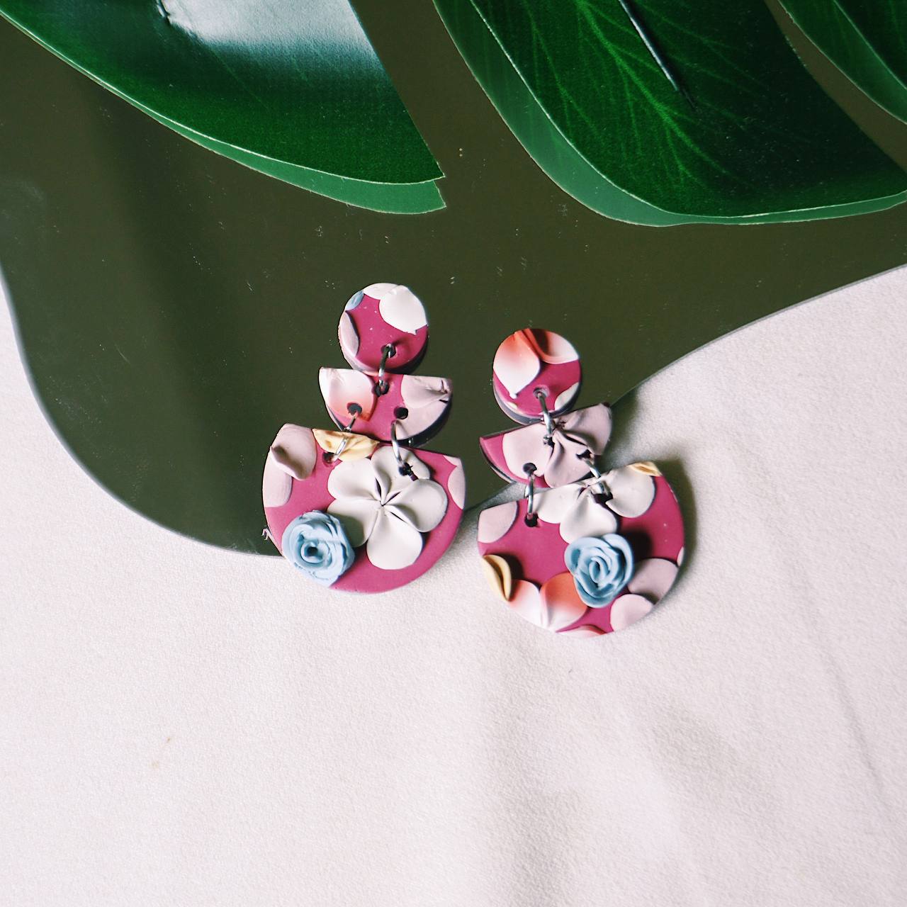 Fleur Garden - Handmade Polymer Clay Earrings